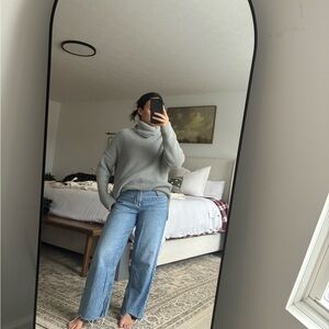 Abercrombie & Fitch Gray Cowl Neck Sweater